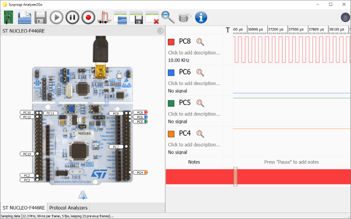 How to use STM32 as a logic analyzer?