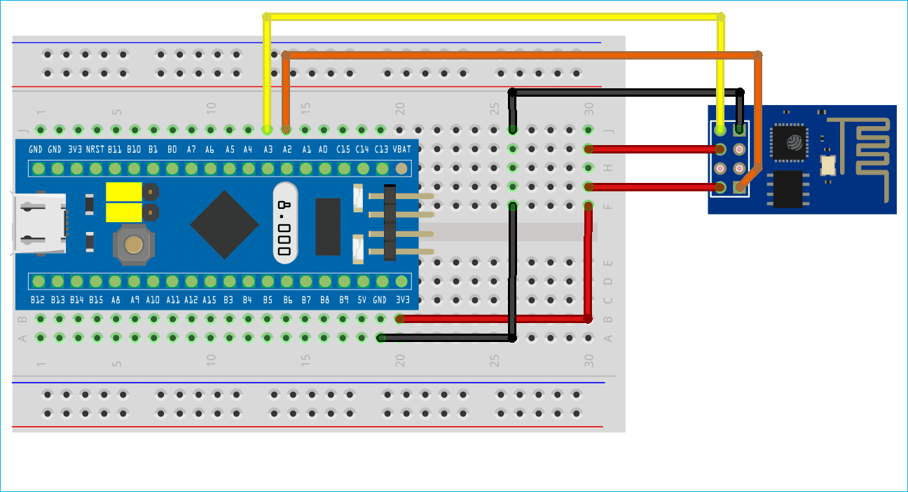 Wie erreicht man die serielle Kommunikation zwischen STM32 und ESP8266?